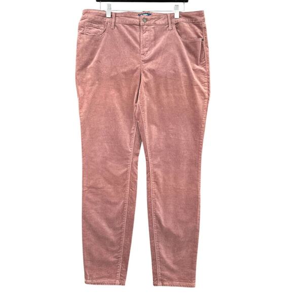 Old Navy Sateen Pink Rockstar 5 Pocket Belt Loops Stretch Jeans Pants Size 16 - Picture 1 of 7